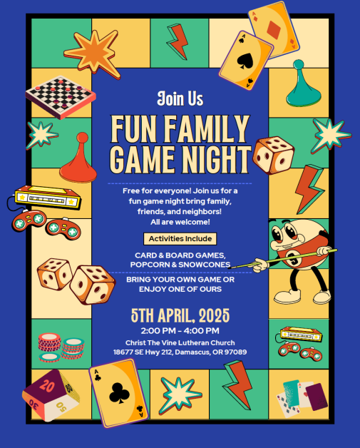 Fun Family Game Night April 2025